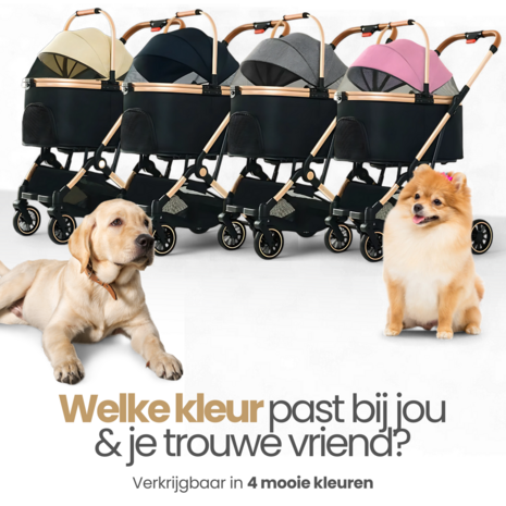 Dogs&Co&reg; Luxe Multifunctionele Hondenbuggy Grijs