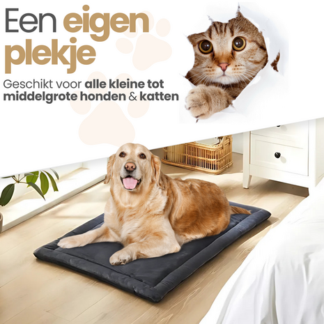 Benchkussen Velour antraciet 105x70cm 