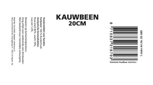 Dogs&Co&reg; Kauwbeen 20cm