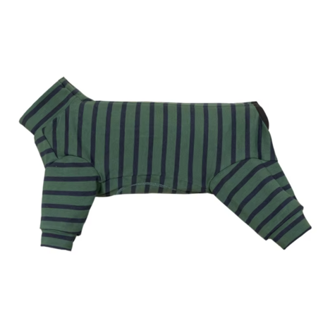 Dogs&Co&reg; Comfort Jumpsuit voor Honden  Navy/Groen