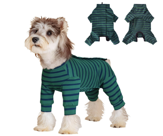 Dogs&Co&reg; Comfort Jumpsuit voor Honden  Navy/Groen