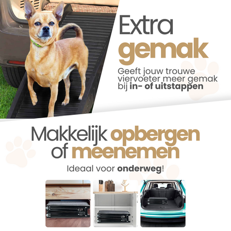 Dogs&Co&reg; Honden Loopplank 150x40cm -Kunststof Frame 