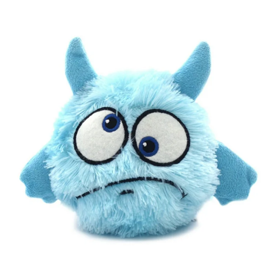 Jumping Monster Blauw - Interactief hondenspeelgoed