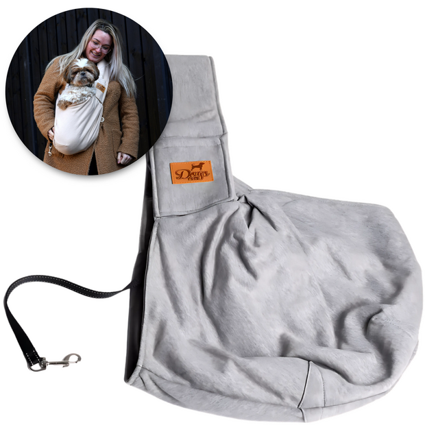 Dogs&amp;Co Slingbag  - Draagtas Grijs