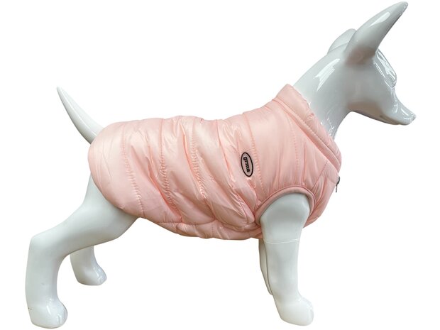 Honden winterjas Dons Roze voor kleine honden