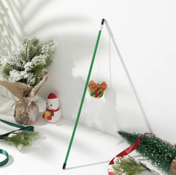 Christmas Cat Teaser Toy &ndash; Kerstspeeltje voor katten