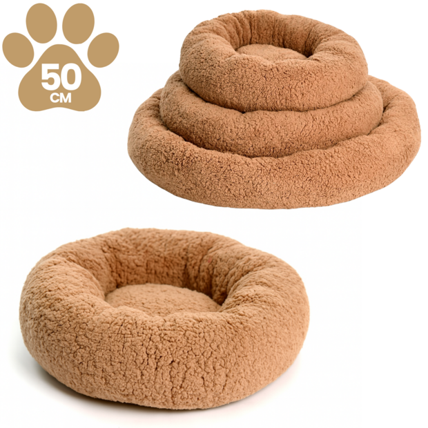 Dogs&amp;Co&reg; Donut Teddy 50cm Bruin