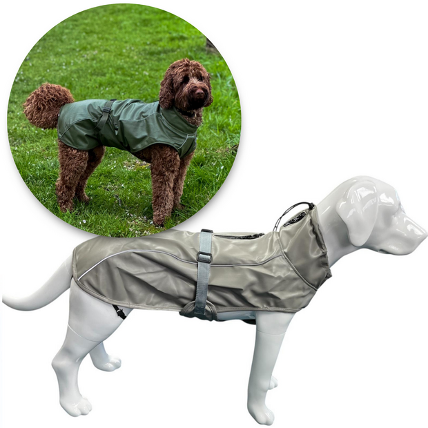 Dogs&amp;Co Honden Regenjas Raindog Grey