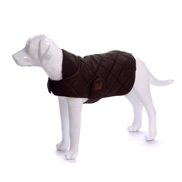 Dogs&amp;Co&reg; Honden Winterjas Bruin Quilt