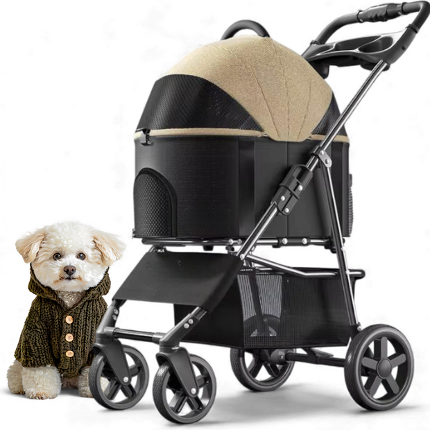 Dogs&amp;Co&reg; 2IN1 Hondenbuggy Khaki