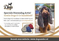 GRATIS HONDENHANDDOEK met dierendag GRATIS HONDENHANDDOEK met dierendag