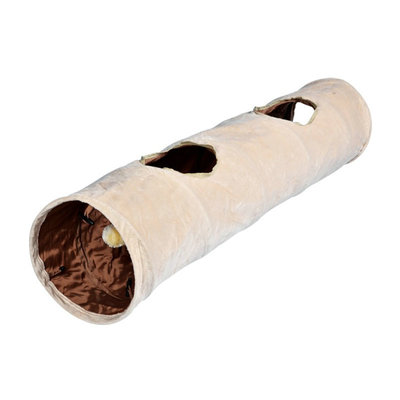 Puppytunnel - Kattentunnel Beige 125x25