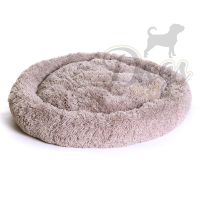 Fluffy Donut Khaki bruin 100 cm (L) Dogs&Co