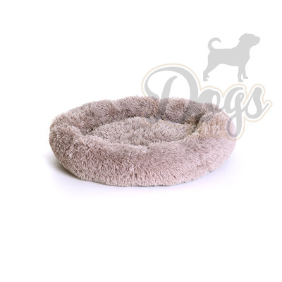 Fluffy Donut Khaki bruin 80 cm (M) Dogs&Co