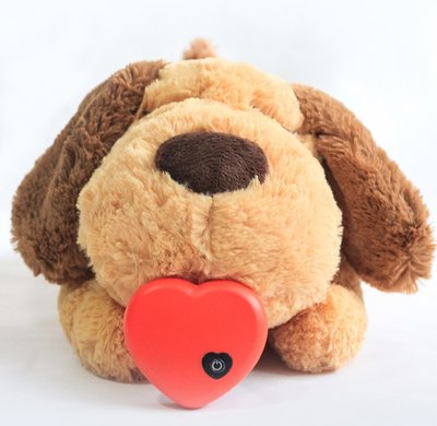 Knuffel met hartslag speciaal voor puppy's