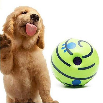 Interactieve speelbal - Wiebel-Giechel Speelbal voor de hond 14cm