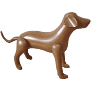 Dogs&Co Opblaasbare  PVC Hond Bruin