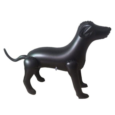 Dogs&Co Opblaasbare  PVC Hond zwart