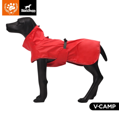 Wind en waterdichte Outdoor Regenjas Rood Maat  M