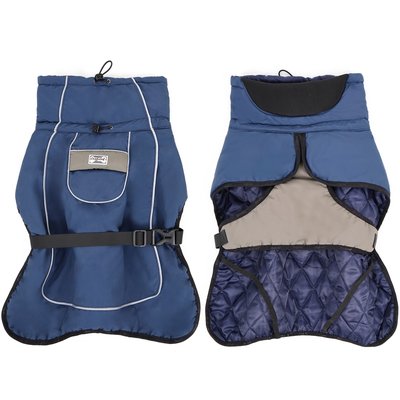 Dogs&Co Warme outdoor honden winterjas Blauw