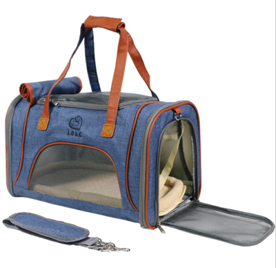 Dogs&Co Draagtas Blauw voor kleine honden of katten