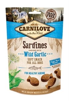 Carnilove Soft Snack Sardientjes / Wilde Knoflook 200 gr