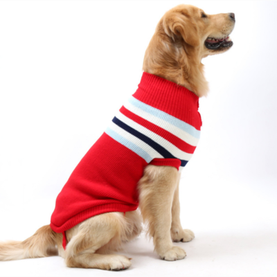 Gebreide hondentrui Rood