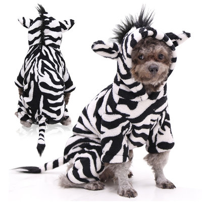 Zebra outfit voor kleine honden