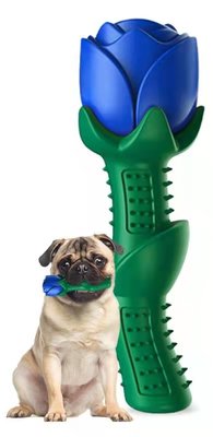 Bijtspeelgoed Rose Gift voor Kleine Honden of Puppies - Blauw
