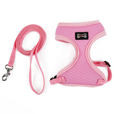 Kattenharnas - Harnas voor katten - Kattentuigje met looplijn - Roze