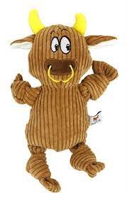 Fofos Fluffy Koe Bruin Hondenspeelgoed