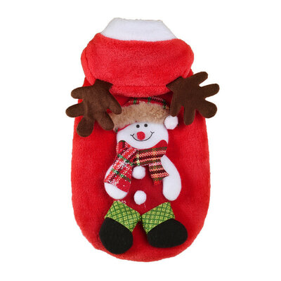 Kerst Outfit voor kleine hondjes Sneeuwman- Kerstkleding Hond