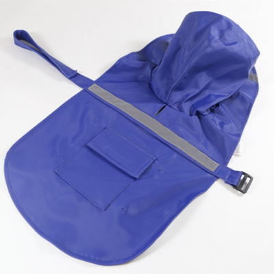 Waterproof regenjas voor honden met reflectie strip - BLAUW