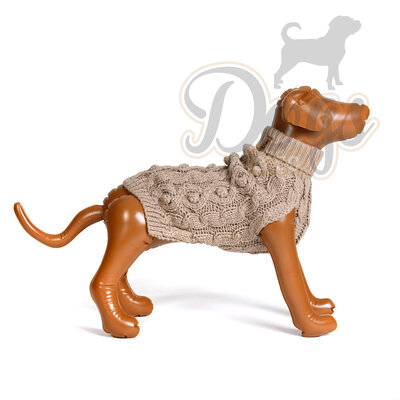 Dogs&Co Hand gebreide Hondentrui Beige