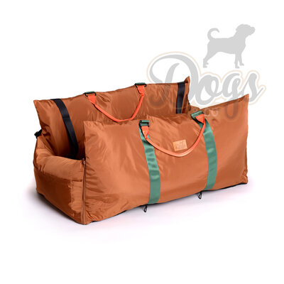 Dogs&Co Luxe Honden autostoel  Royal+ XL  BRUIN Waterproof