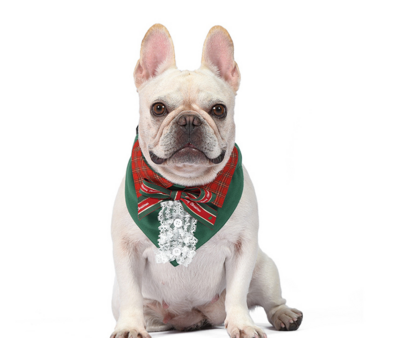 Kerst Halsband met Bandana Smoking Groen