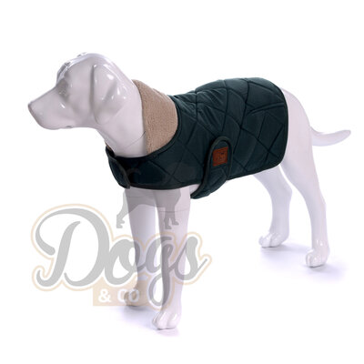 Dogs&Co Honden Winterjas Groen Quilt