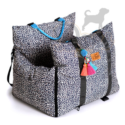 Dogs&Co Luxe Honden autostoel  Royal+  Ibiza Leopard Waterproof